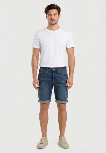 Shorts bermudas tommy jeans ronnie 1bk denim dark