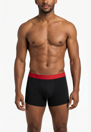 Calecons et slips levi's® twill wb boxer brief 2p 002 black/red
