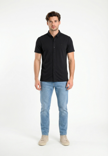 Chemise manches courtes Benson & Cherry laba noir