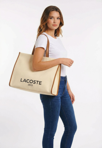 Sacs à main lacoste nu4342td k02 natural tan