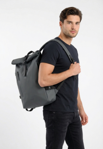 Sacs à dos rains rolltop rucksack 153 dark grey
