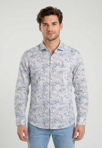 Chemise Benson & Cherry lado blanc-ciel