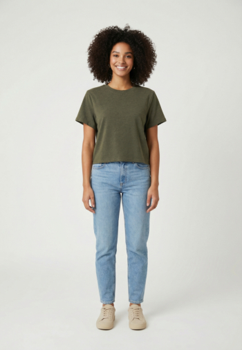 Tee shirt american vintage ypawood bosquet chine