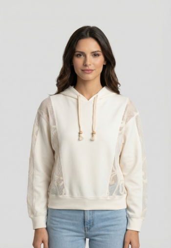Sweat banana moon baymesh loy10 blanc