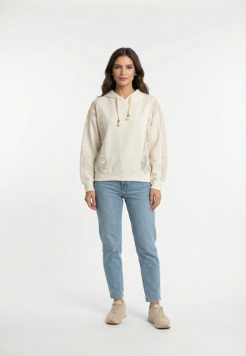 Sweat banana moon baymesh loy10 blanc