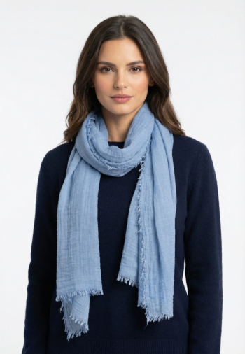 Echarpe only fluffa ultramarine