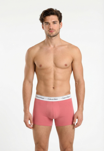 Calecons et slips calvin klein jeans trunk 3pk, tm6 tkm brilliant pink/gulf blue/grey heath