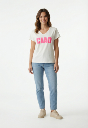 Tee shirt only vanilla cloud dancer ciao knockout pink