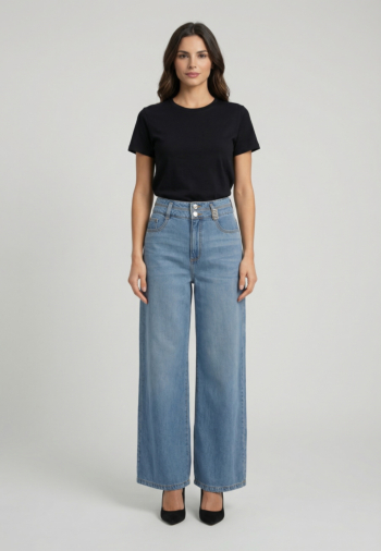 Jeans morgan 261-pilofi denim stone
