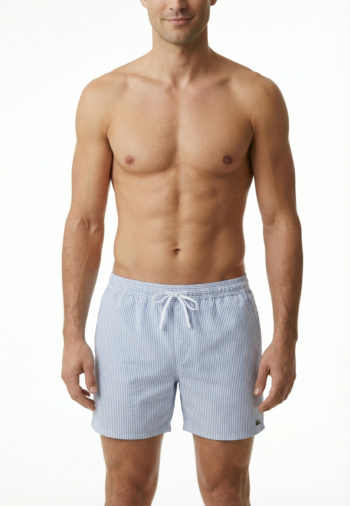 Maillot de bains lacoste mh9089 7pm blanc/aphylla