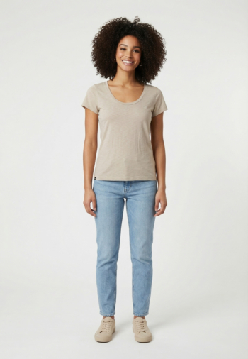 Tee shirt superdry studios scoop 6nn feather grey