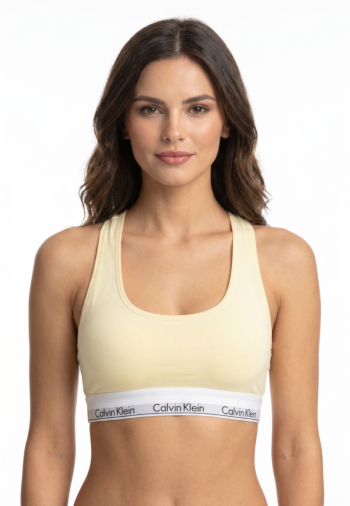 Brassieres calvin klein jeans unlined bralette zrk pear sorbet