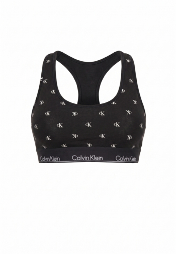 Brassieres calvin klein jeans unlined bralette pcs diamond logo+black