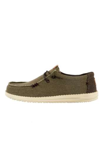 Chaussures bateau hey dude wally braided 3ci burnt olive/delicioso brown