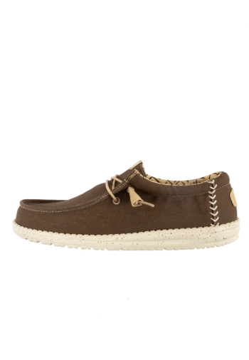 Chaussures bateau hey dude wally canvas 2ln teak brown