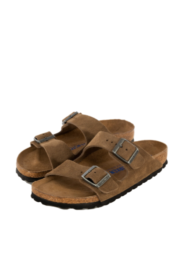 Sandales - nu-pieds birkenstock arizona sfb leve narrow dark tea tonal fb