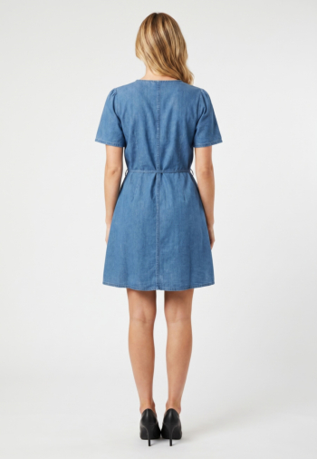 Robe only evida-bea medium blue denim