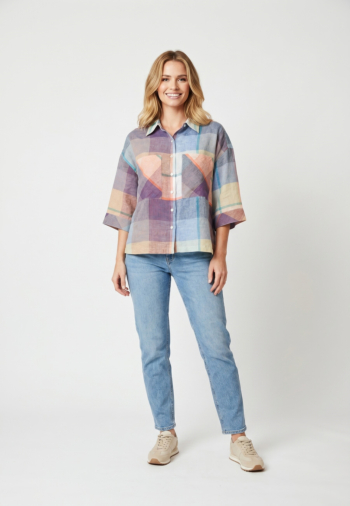 Chemisier barbour amelie mi11 multi check