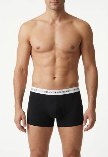 Calecons et slips tommy jeans 3p trunk wb 0xn black/black/black