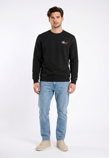 Sweat tommy jeans reg entry sign c bds black