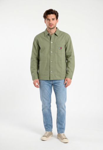 Chemise tommy jeans essential oversh pmo spring olive