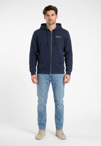Sweat tommy jeans reg dna backprin c1g dark night navy