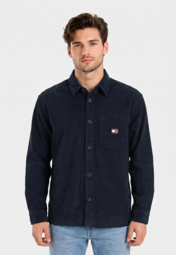 Chemise tommy jeans brick cord overs c1g dark night navy