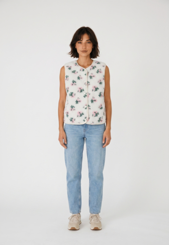 Blousons et vestes only thea teddy aop cloud dancer pink flower