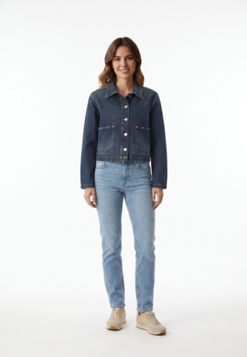 Blousons et vestes Le Temps Des Cerises aksel 3001 blue