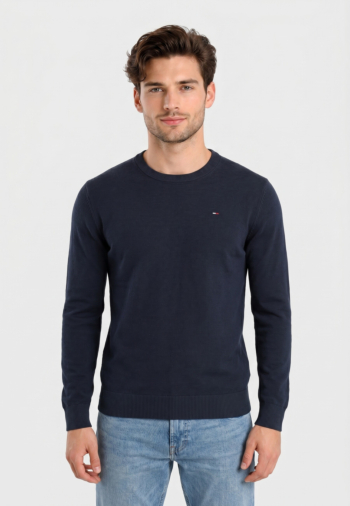Sweat tommy jeans slim ess light s c1g dark night navy