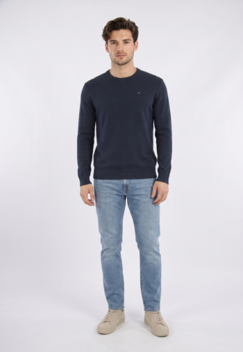 Sweat tommy jeans slim ess light s c1g dark night navy