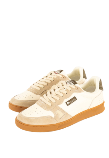 Baskets basses faguo commute 1 ecr33 cream/kaki