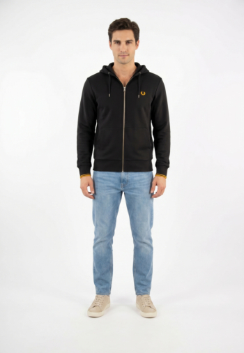 Sweat fred perry j7536 85c anchorgry/golden