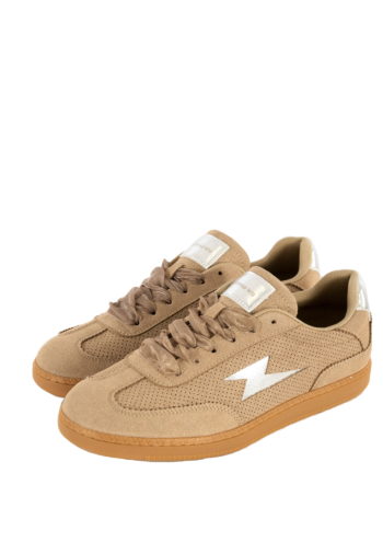 Baskets basses vanessa wu aura emblem taupe