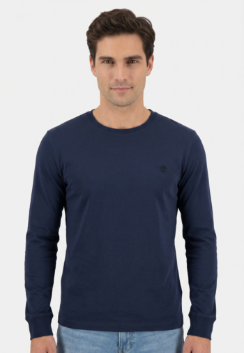 Tee shirt manches longues timberland dunstan river tree embroidered aih1 naval academy
