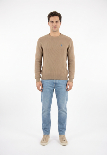 Pull hiver faguo opale bei02 dark beige
