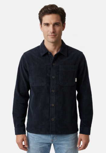 Chemise faguo clemont nav77 medium denim