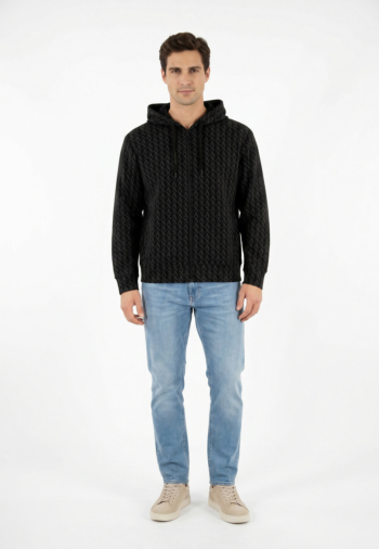 Sweat armani exchange xm001225 fc026 black / black allove