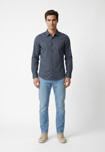 Chemise armani exchange xm001942 fb544 vintage indigoax dot