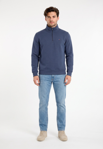 Sweat tommy jeans reg fleece db7 basic navy