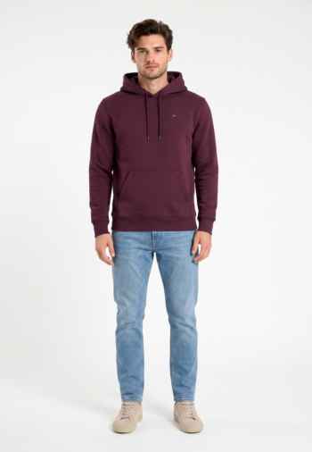 Sweat tommy jeans reg s flag v11 calypso berry