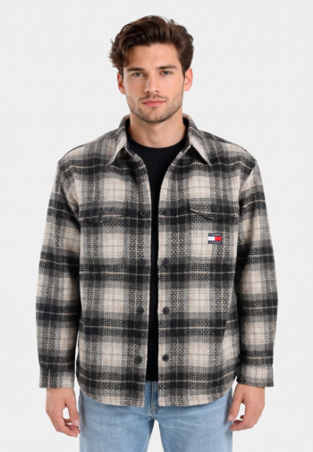 Chemise tommy jeans dm0dm23616 0me black check