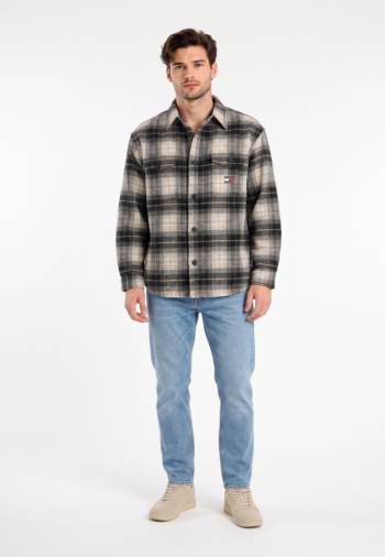 Chemise tommy jeans dm0dm23616 0me black check