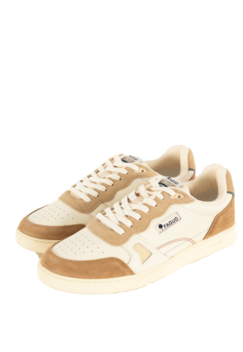 Baskets basses faguo commute 1 ecr16 cream/camel