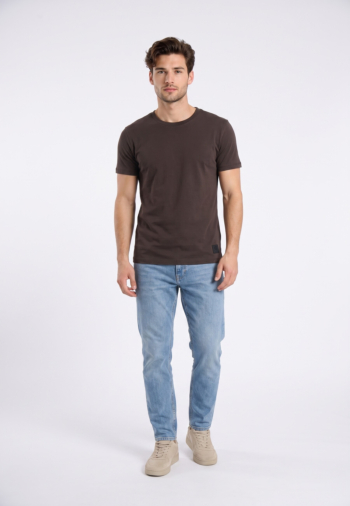 Tee shirt Le Temps Des Cerises obrown 8221 coffee