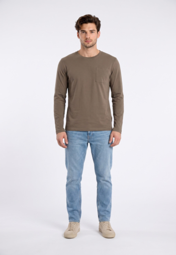 Tee shirt manches longues Le Temps Des Cerises tolas 1051 walnut