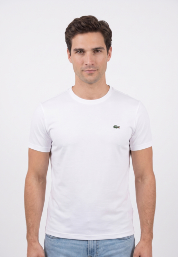 Tee shirt lacoste th6602 001 blanc