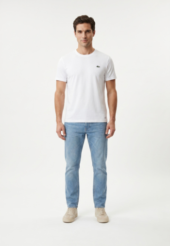 Tee shirt lacoste th6602 001 blanc