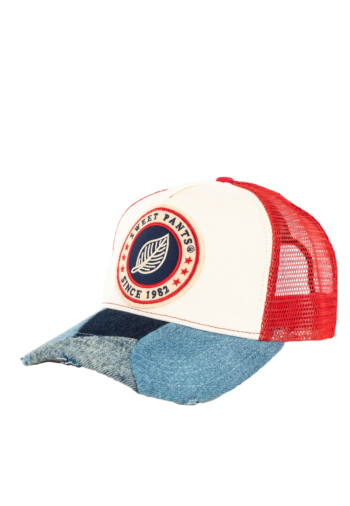Casquettes sweet pants patchwork cap karmin