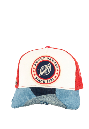 Casquettes sweet pants patchwork cap karmin